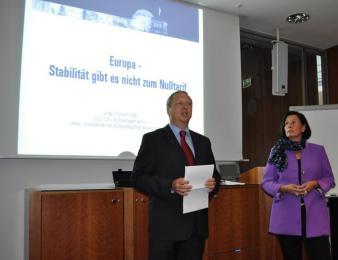 4. Juni 2012 - Referat "Europa - Stabilität gibt es nicht zum Nulltarif" bei der Deutschen Vermögensberatung