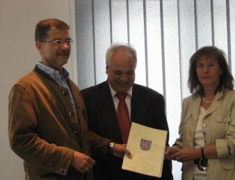 24.06.09 Feierliche Übergabe des Förderbescheides des Thüringer Sozialministeriums in Höhe von 190. 000 Euro.
Rund 10% der Gesamtsumme stammen aus dem Konjunkturpaket II.
