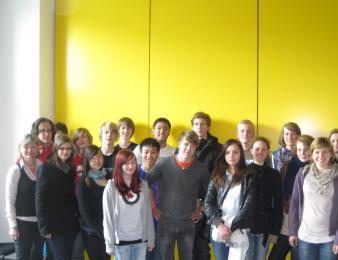 12. April 2012 - Eine Schülerklasse des KLG Erfurt zu Gast in Berlin