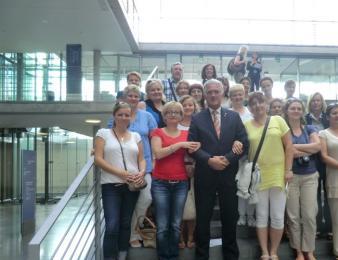 9. September 2012 - Gern haben mein Bundestagskollege Georg Schirmbeck und ich die Mitarbeiter des Arbeitsamtes Lodz in Berlin begrüßt