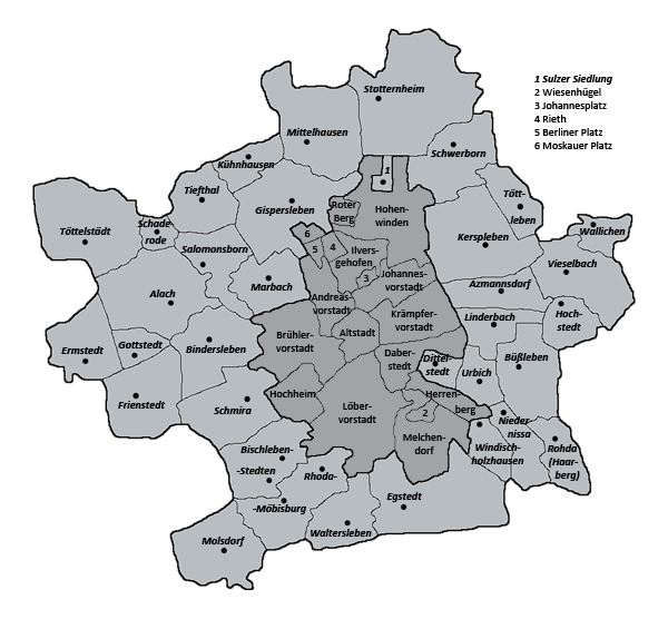 Wahlkreiskarte Erfurt