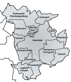 Wahlkreiskarte Weimar